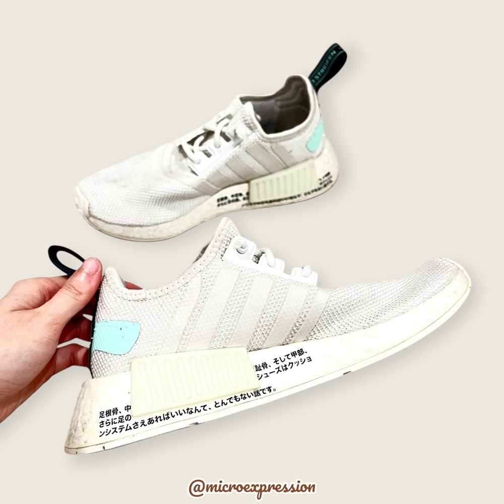 Adidas Japanese NMD_R1 Comfy Black/White Logo Running Tennis Daily Casual Shoes - Picture 4 of 13